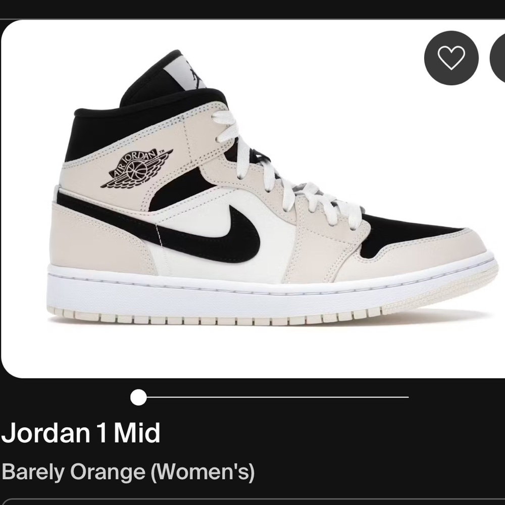 Jordan 1 Mid Barely Orange
